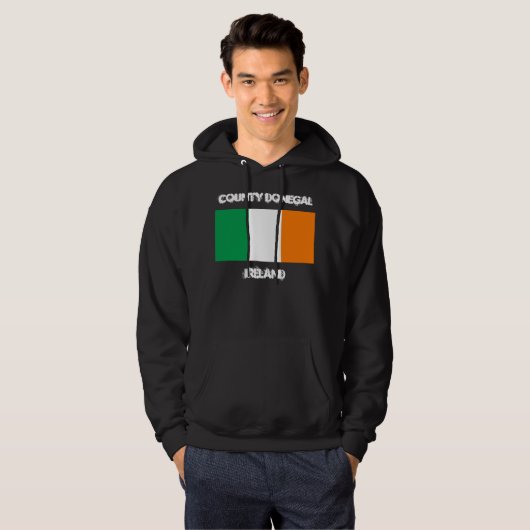 County Donegal, Ierland met Ierse vlag Hoodie (Voorkant volledig)