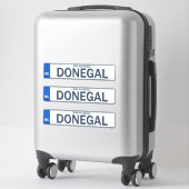County Donegal Iers Reg Bord Decal Stickers x 3 (Koffer)