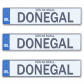County Donegal Iers Reg Bord Decal Stickers x 3 (Voorkant)