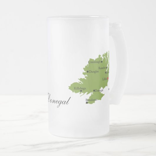 County Donegal Map & Crest Mokken (Voorkant rechts)