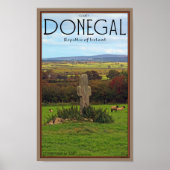 County Donegal - Stone Cross Poster (Voorkant)