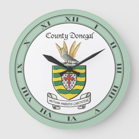 County Donegal Wall Clock Grote Klok (Voorkant)