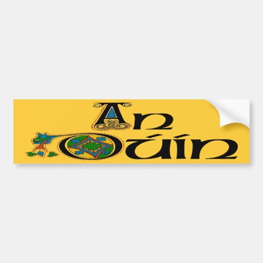County Down (Gaelic) Bumpersticker (Voorkant)