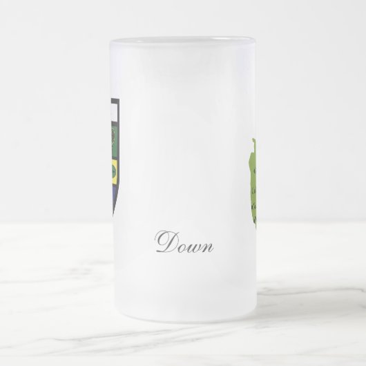 County Down Map en Crest Mokken (Center)