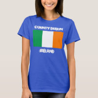 County Dublin, Ierland met Ierse vlag