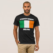 County Dublin, Ierland met Ierse vlag T-shirt (Voorkant volledig)
