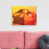 County Fair Blue Ribbon Fruit in Sepia  Canvas Afdruk (Insitu (Woonkamer))