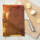 County Fair Blue Ribbon Fruit in Sepia  Theedoek (Quarter Fold)