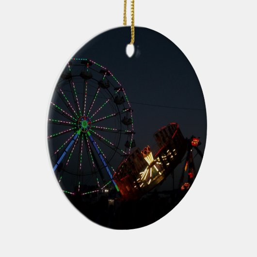 County Fair in Night Keramisch Ornament (Rechts)