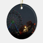 County Fair in Night Keramisch Ornament (Links)
