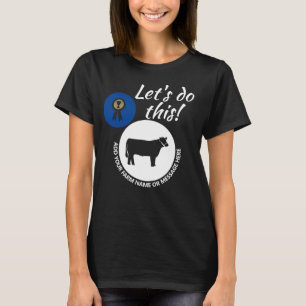 County Fair Livestock Market Steer Dark T-shirt