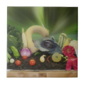 County Fair Vegetable Display Tegeltje (Voorkant)