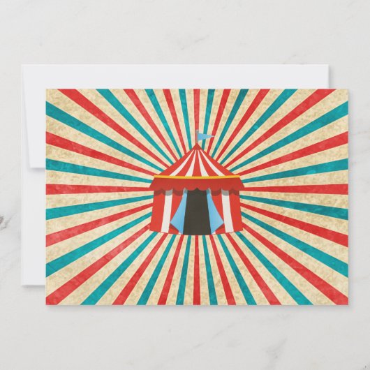 County Fair verjaardagsfeest uitnodiging (Achterkant)