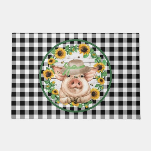 County Farmhouse Pig Deurmat (Voorkant)