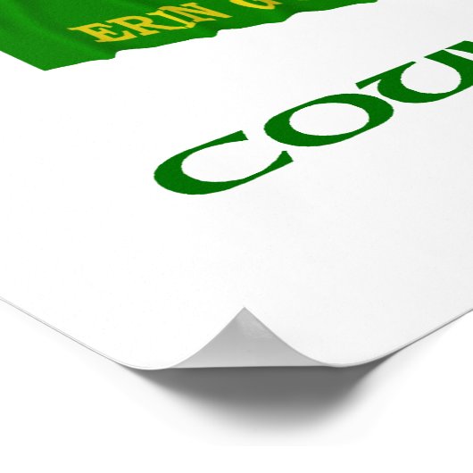 County Fermanagement Flags Poster (Hoek)