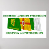 County Fermanagement Flags Poster (Voorkant)