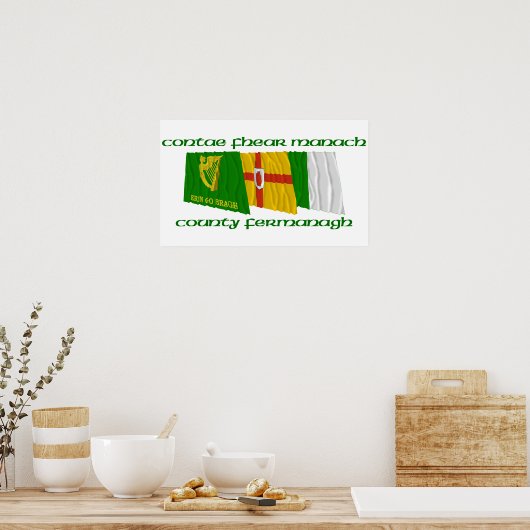 County Fermanagement Flags Poster (Keuken)