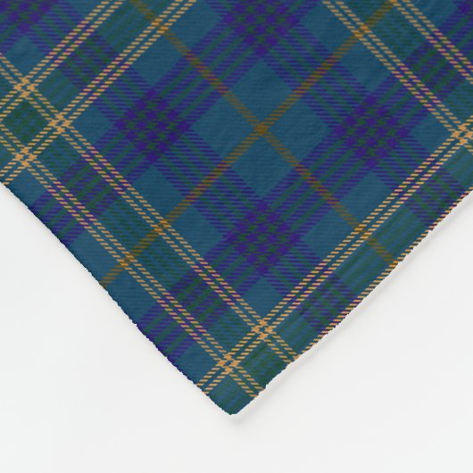 County Fermanagement Irish Tartan Fleece Deken (Hoek)