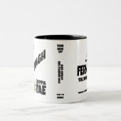 County Fermanagh Ireland Two-Tone Coffee Mok (Center)