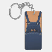 County Folk Overalls Custom Sleutelhanger (Voorkant Links)