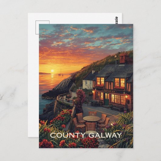 County Galway Briefkaart (Voorkant / Achterkant)