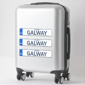 County Galway Irish Reg Bord Decal Stickers x 3 (Koffer)