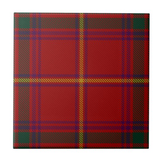 County Galway Irish Tartan Tegeltje (Voorkant)