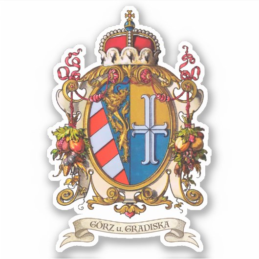 County Gorizia en Gradisca Sticker (Voorkant)