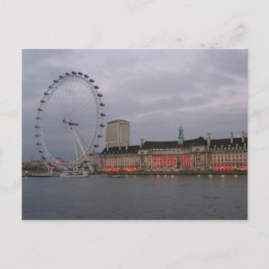 County Hall - London Eye - Briefkaart (Voorkant)