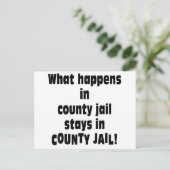 County Jail Briefkaart (Staand voorkant)