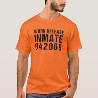 County Jail Inmate Prisoner Halloween Costume T-Sh T-shirt