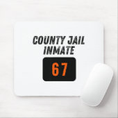 County Jail Prison Inmate 67 Halloween Funny Mens Muismat (Met muis)