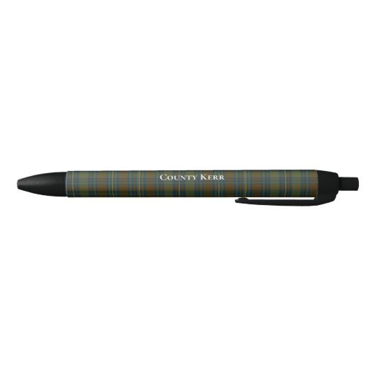 County Kerr Tartan Zwarte Inkt Pen (Bodem)