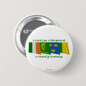 County Kerry Flags Ronde Button 5,7 Cm (Voorkant /achterkant)
