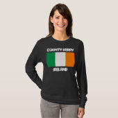 County Kerry, Ierland met Ierse vlag T-shirt (Voorkant volledig)
