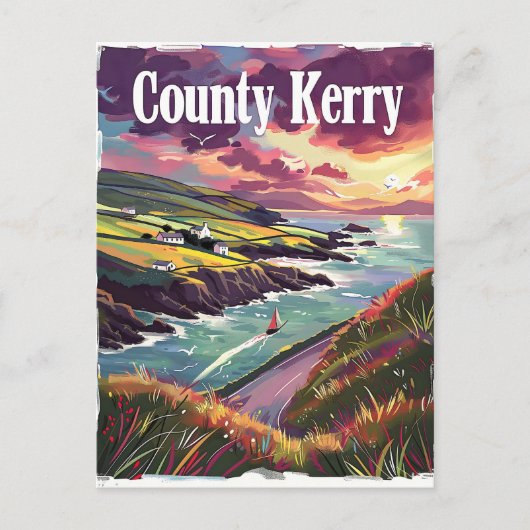 County Kerry Ireland Briefkaart (Voorkant)
