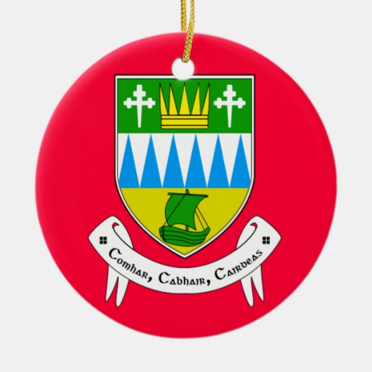 County Kerry Ireland kerstversiering Keramisch Ornament (Voorkant)