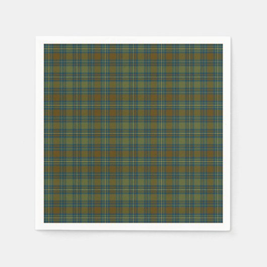 County Kerry Irish Tartan Servet (Voorkant)