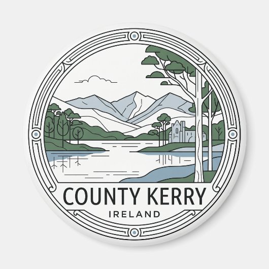County Kerry Killarney Ierland Magneet (Voorkant)