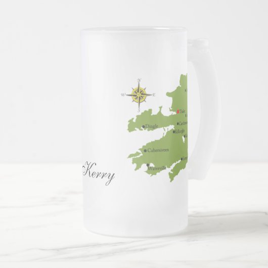 County Kerry Map & Crest Mokken (Voorkant rechts)