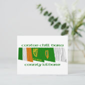 County Kildare Flags Briefkaart (Staand voorkant)