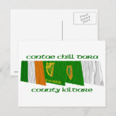 County Kildare Flags Briefkaart (Voorkant / Achterkant)