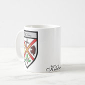 County Kildare Map & Crest Mokken (Voorkant links)