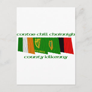 County Kilkenny Flags Briefkaart