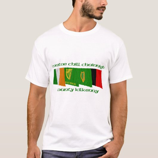County Kilkenny Flags T-shirt (Voorkant)