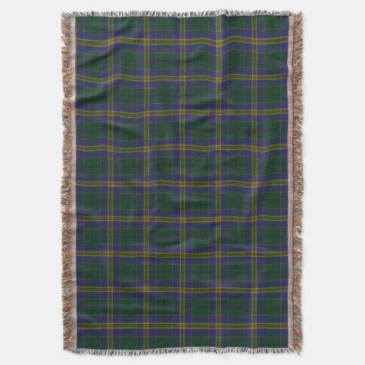 County Kilkenny Irish Tartan Deken (Voorkant Verticaal)