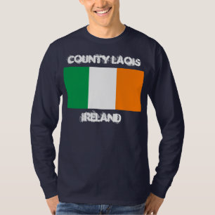 County Laois, Ierland met Ierse vlag T-shirt
