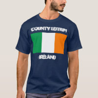 County Leitrim, Ierland met Ierse vlag