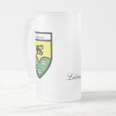 County Leitrim Map & Crest Mokken (Voorkant links)