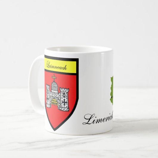 County Limerick Map & Crest Mokken (Voorkant links)